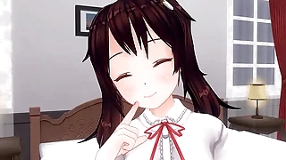 無修正アニメ　いもーとがアナルを責めながら、寸止め手こきオナサポ